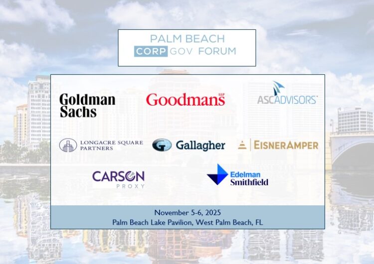 Save the Date: 5th Palm Beach CorpGov Forum | Preview Speakers & Topics