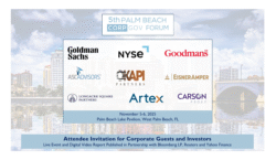 Updated Preliminary Agenda: 5th Palm Beach CorpGov Forum Nov 5-6