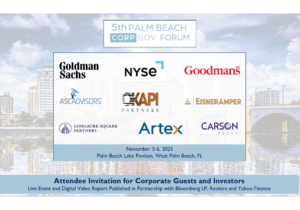 Updated Preliminary Agenda: 5th Palm Beach CorpGov Forum Nov 5-6