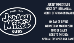 Jersey Mike’s Raising Money for Special Olympics