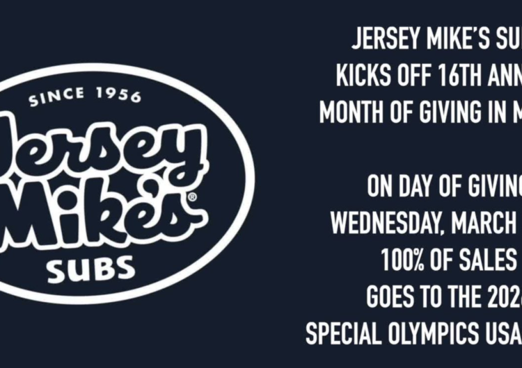 Jersey Mike’s Raising Money for Special Olympics